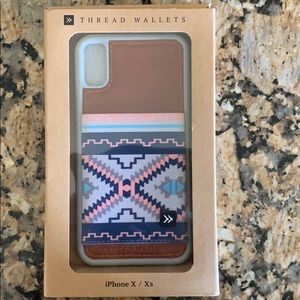 Thread wallets iPhone X/XS case
